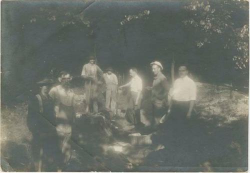 Madisonville Prehistoric Cemetery Group Photograph, Peabody Museum Expedition