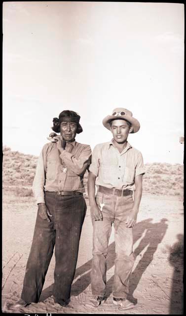 Hopi elder with Jake Polevyuma