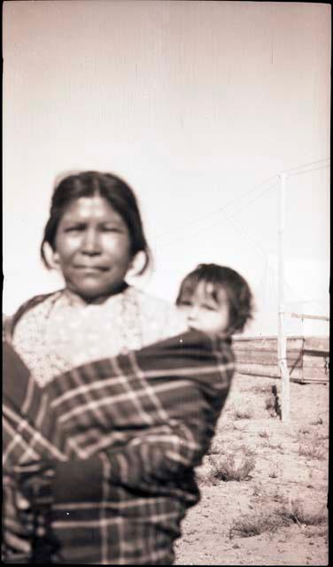 George Harris' wife Dot and baby Harriet (named for Hattie Cosgrove)