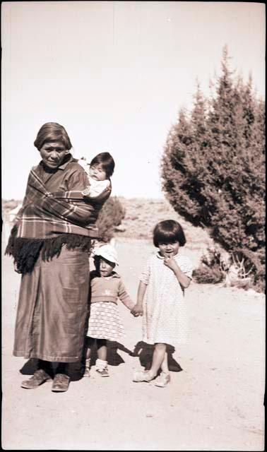 Josie Pabanale and her grandchildren