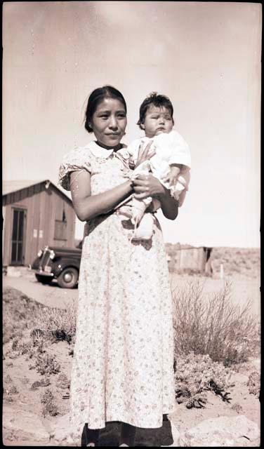 Sylvia Harris and her daughter