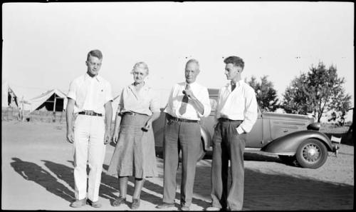 Dick Woodbury, his parents and brother.