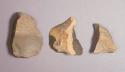 Flint flakes; six with cortex; variously colored stone