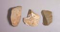 Flint flakes; fifteen with cortex; brown, gray, and tan colored stone