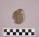 Flint endscraper with cortex; brown colored stone