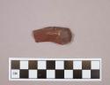 Flint endscraper on blade; brown colored stone