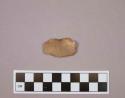 Flint endscraper; tan colored stone