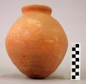 Pottery pots, unpolished brown ware, round belly and neck
