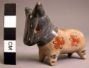 Ceramic burnished ox figurine