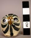 Ceramic owl figurine