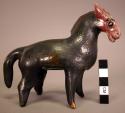 Bichrome horse figurine