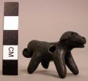 Ceramic black burnished small dog whistle