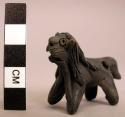 Ceramic black burnished lion whistle