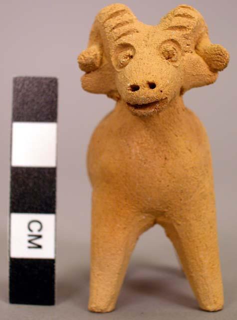 Terra cotta creche figurine, sheep.  One of group (27404a-m)