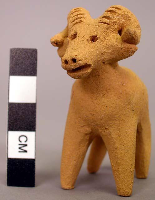 Terra cotta creche figurine, sheep.  One of group (27404a-m)