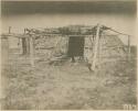 Kidney's Lodge In Fort Berthold, North Dakota, Copied From Photograph Loaned By Dr. Washington Matthews
