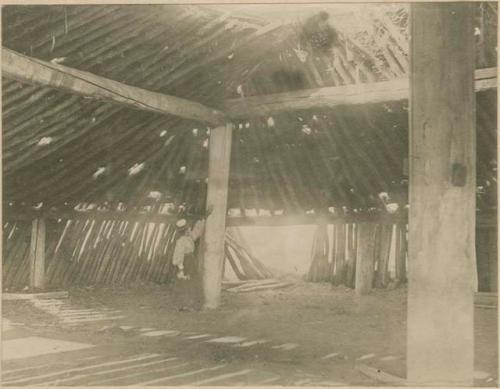 Arikara Ceremonial Lodge In Fort Berthold, North Dakota, Copied From Photograph Loaned By Dr. Washington Matthews