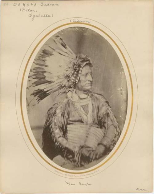 Portrait of Ou-ma-ta a- bi-tu-ta; Dakota Sioux