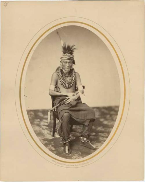 Portrait of La-kah-tan-du-he-sha a-du; Caddoan Pawnee