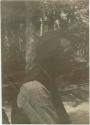 Profile Of Man Photographed In Woods At Moosehead Lake, Maine