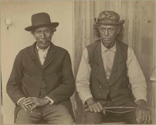 Deacon Thomas Jeffers and Aaron Cooper (left to right) , Gay Head Indians