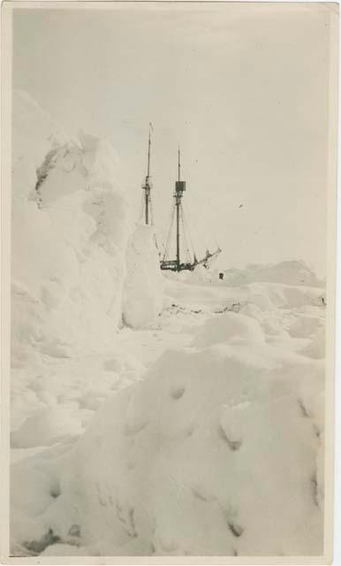 Arctic Voyage of Schooner Polar Bear - Arctic landscape, view of a schooner