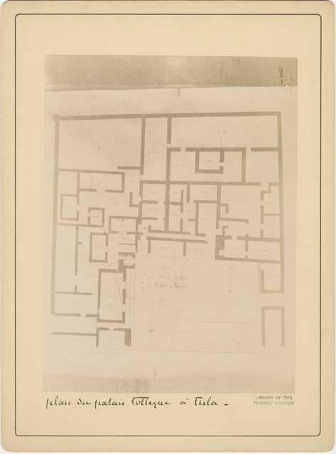 Floorplan of Palace, Possibly Toltec, In Tula