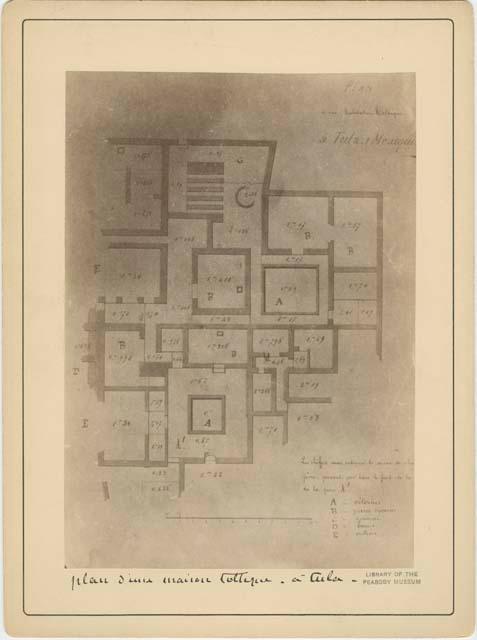 Floorplan of House, Possibly Toltec, In Tula