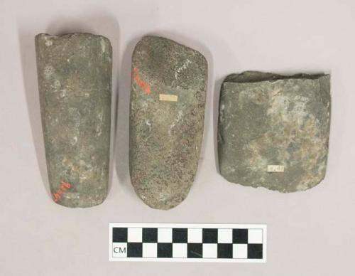 Ground stone adzes and adze fragments