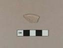 Colorless glass fragment, probable stemware base fragment