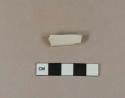 Undecorated tin glaze earthenware foot ring sherd