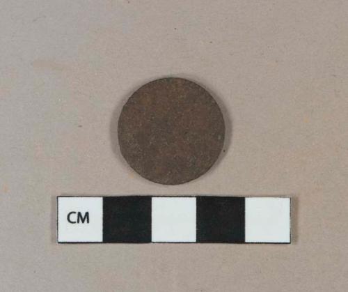 Cuprous alloy coin, heavily corroded, unknown denomination