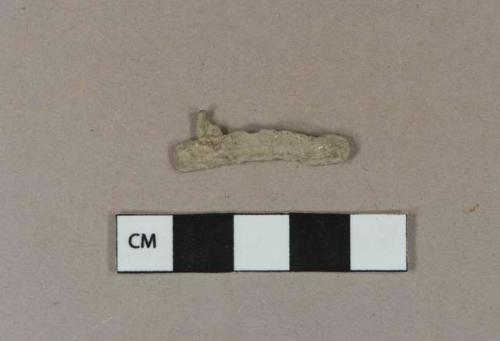 Lead fragment, possibly turned window lead