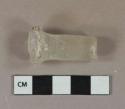 Colorless glass stemware stem fragment, solid, mold blown