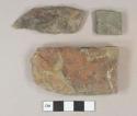 Mudstone fragments, likely architectural fragments