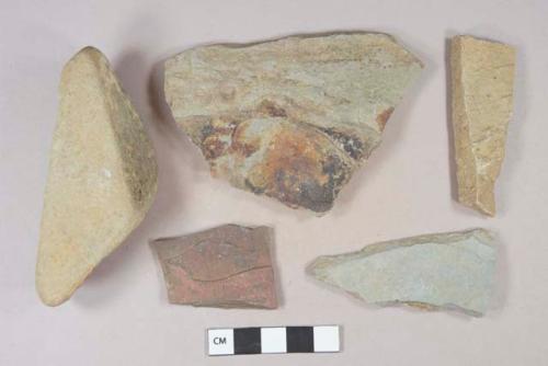 Mudstone fragments, possibly architectural