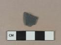 Dark gray slate fragment, likely architectural