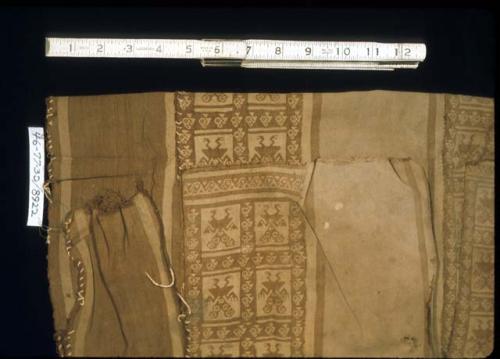 Textile, double cloth, striped