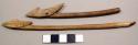 Model of foreshaft and head of whale lance