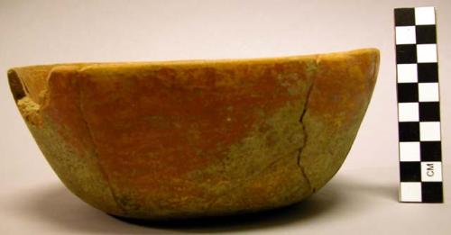 Restorable pottery bowl - Dolphin Head Red: Dolphin Head variety