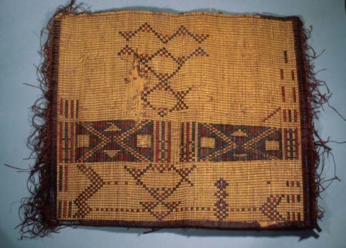 Basketry and leather hot food cover