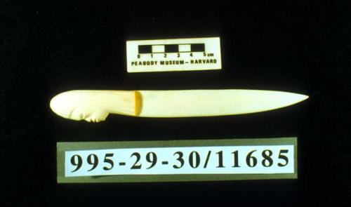 Carved bone letter opener