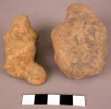 Fragment of terra-cotta figurine, only head left