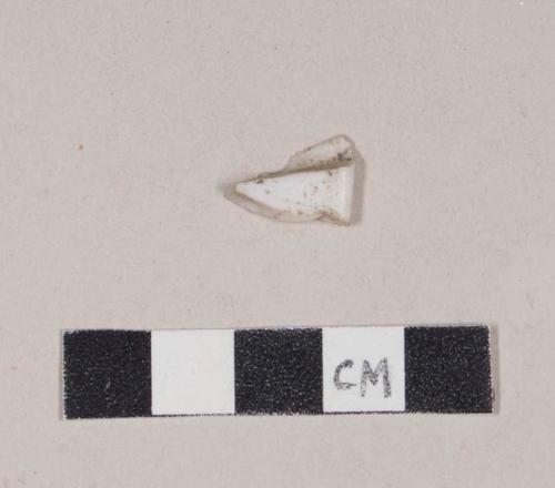 White plastic rim fragment