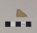 Border ware body sherd with unglazed ridged exterior