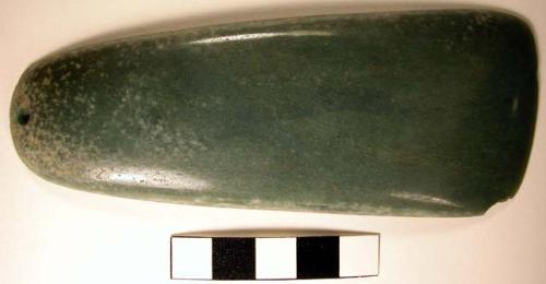 Large celt-shaped jadeite? pendant