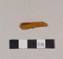 Glass, amber bottle glass fragment