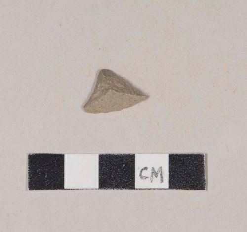 Gray salt glaze stoneware body sherd with possible Albany slipped interior