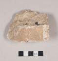 Plaster fragment with two finished surfaces