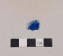 Blue bottle glass fragment